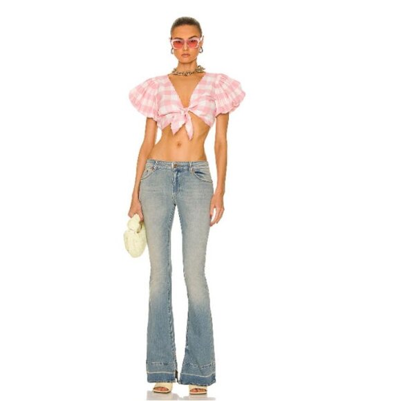 LOVESHACKFANCY Hanover Crop Groovy Pink Size: M - NWT - Picture 4 of 4